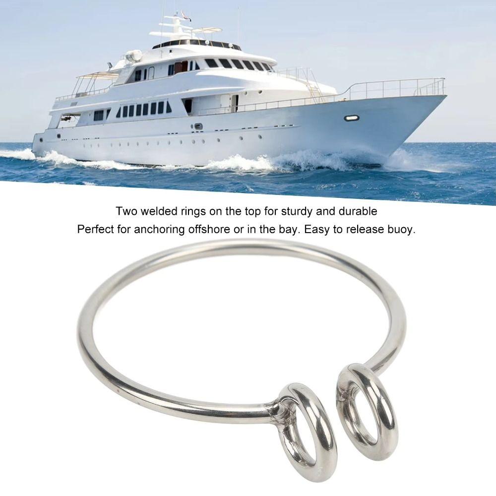 8mm Size Marine Anchor Retrieval Ring Polished Finish Stainless Steel Ring  Anchor Retrieval