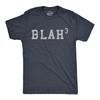 Herren Blah Cubed T-Shirt Lustiger Sarkastischer Mathe-Witz Text Grafik Neuheit Tee für