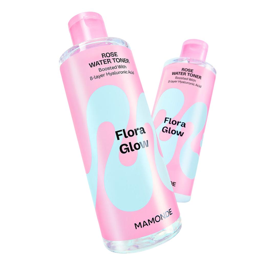 Mamonde Flora Glow Rose Water Toner 500ml (2 Pack)