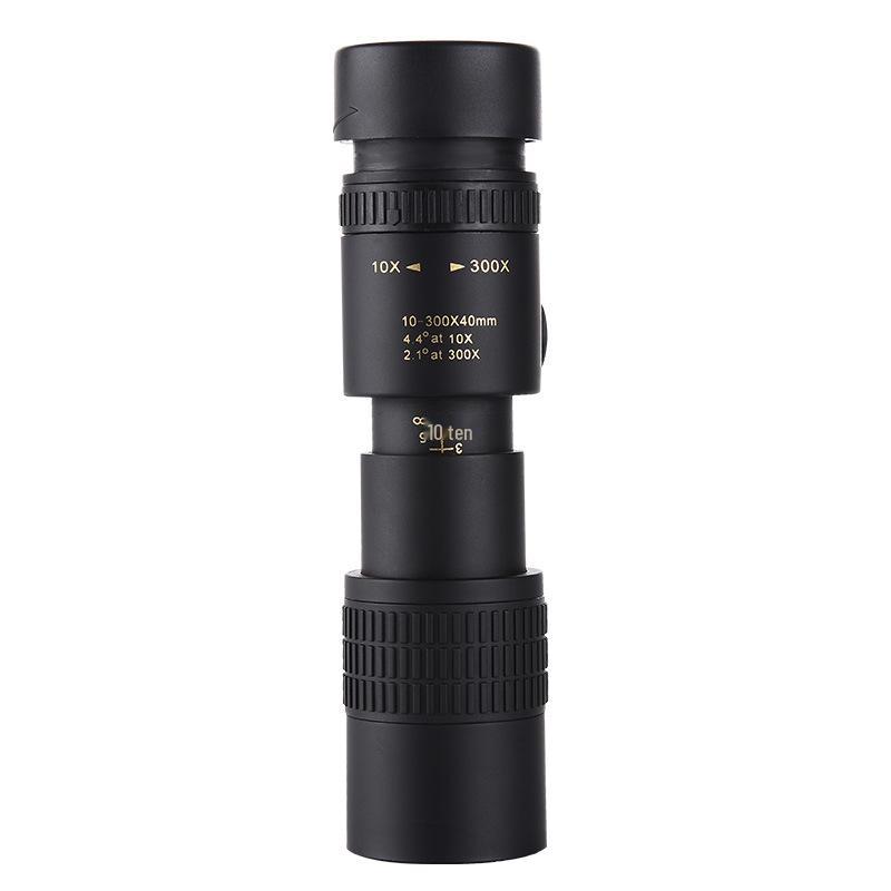 10-500x40 Monocular Telescope: HD, High Magnification, Portable, Military Green for Mobile Photography Outdoors