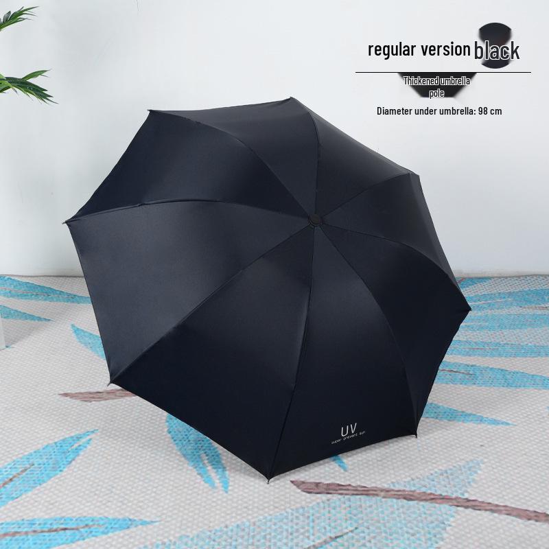 Dual-Use Automatic Folding Umbrella - Large Sunshade for Men & Women with Custom Logo and Sunscreen Protection.