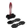 Brake Caliper Compression Tool 360 Degree Swivel Ratcheting Brake Caliper Tool with 2PCS Steel Plates 4PCS Hooks Red