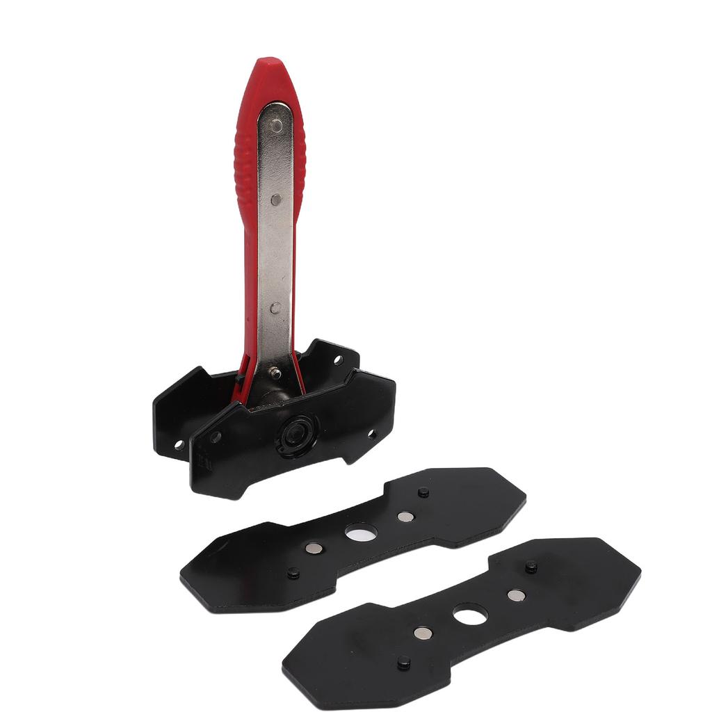 Brake Caliper Compression Tool 360 Degree Swivel Ratcheting Brake Caliper Tool with 2PCS Steel Plates 4PCS Hooks Red
