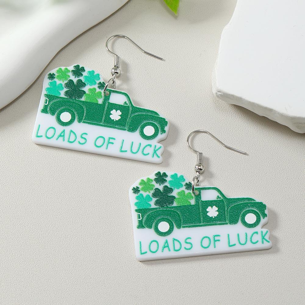 St. Patrick s Day Shamrock Rainbow Earrings