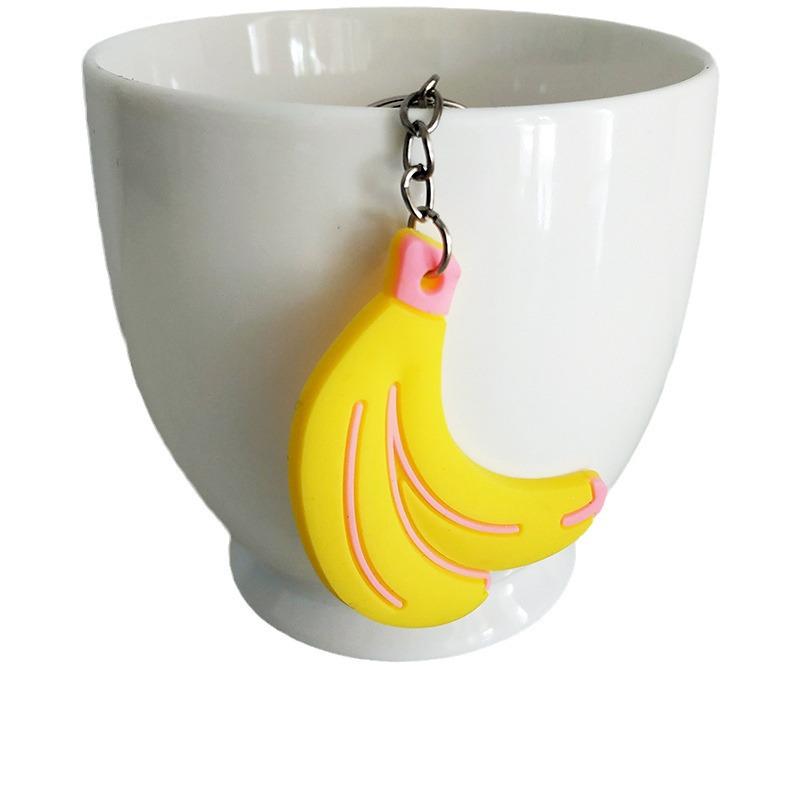 Creative Fruit PVC Soft Rubber Keychain Pendant - Small Gift