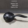 Special Clearance: Black Pottery Teapot Set - Japanese Retro Coarse Ceramic, Anti-Scald, Side Handle, Kung Fu Style