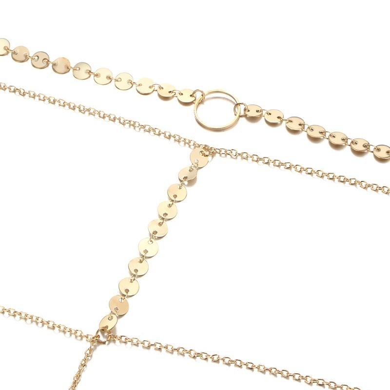 Fashion Necklace Jewelry Luxury Diamond Beautiful Tassel Long Necklace Women Choker Accessories 1 Pc