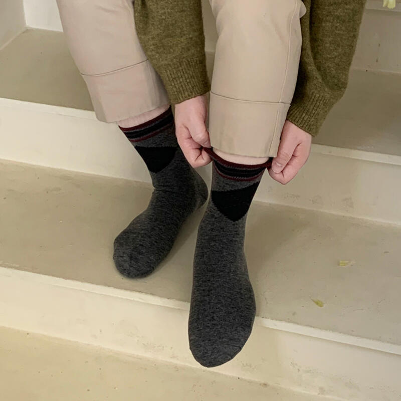 [10-Pair Set] Men's Ankle Point Mid-Calf Socks