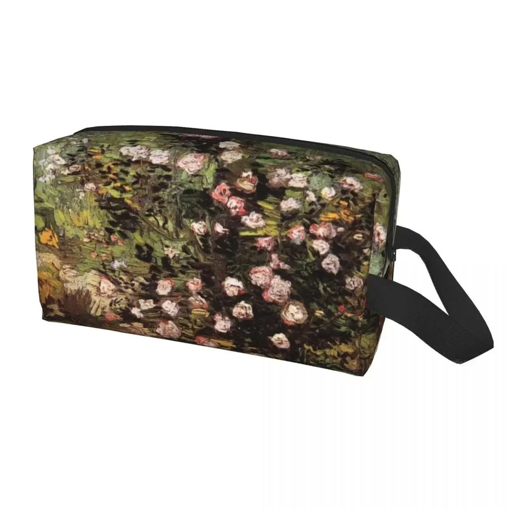 Travel Vincent Gogh Almond Blossoms Violet Toiletry Bag Flowers Makeup Cosmetic Organizer Storage Dopp Kit Case