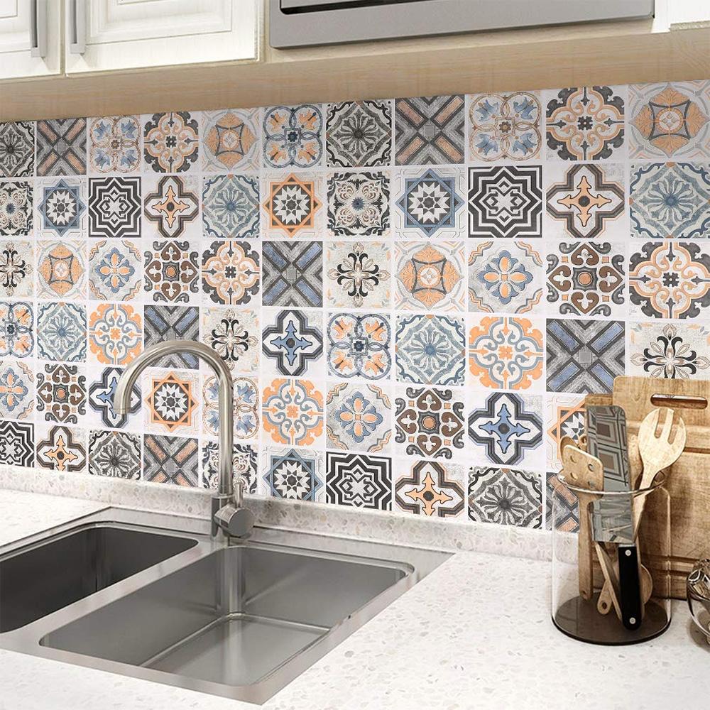 3D Wallpaper 40 Cm Oil -Proof Kitchen Furniture Self -Stick De Parede Bathroom Tile Tile Ethylene Sticker Premium