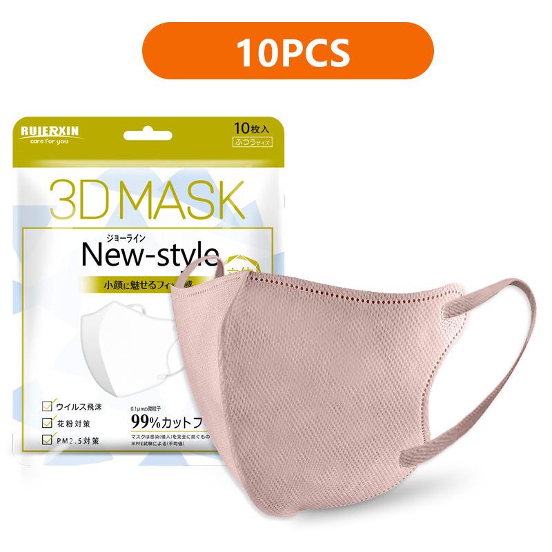 

Трехмерная пылезащитная маска для лица Тканевые одноразовые защитные маски от пыли Петли для ушей Маска для рта Черный Белый Mascarillas светло-коричневого