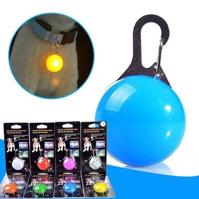 1PCS Haustier Hund Blinkende LED Anti-verloren Anhänger Clip-on Rund Kragen Haustier Liefert
