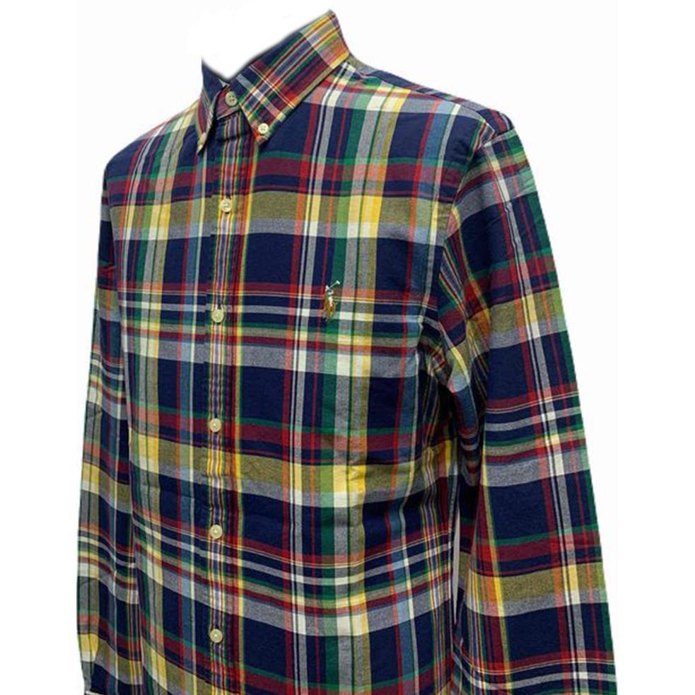 Polo Ralph Lauren Plaid Slim Fit Long Sleeve Shirt Men Shirts 710954522-001
