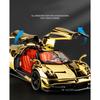 1/24 Pagani Huayra BC Supercar Legierungsauto Diecasts & Spielzeugfahrzeuge Metallspielzeugauto Modell Sound und Licht Sammlung Kinderspielzeug