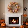 Large Artificial Eucalyptus Wreath With Red Berries Door Window Wall Decor 45cm Holiday Home Decoration