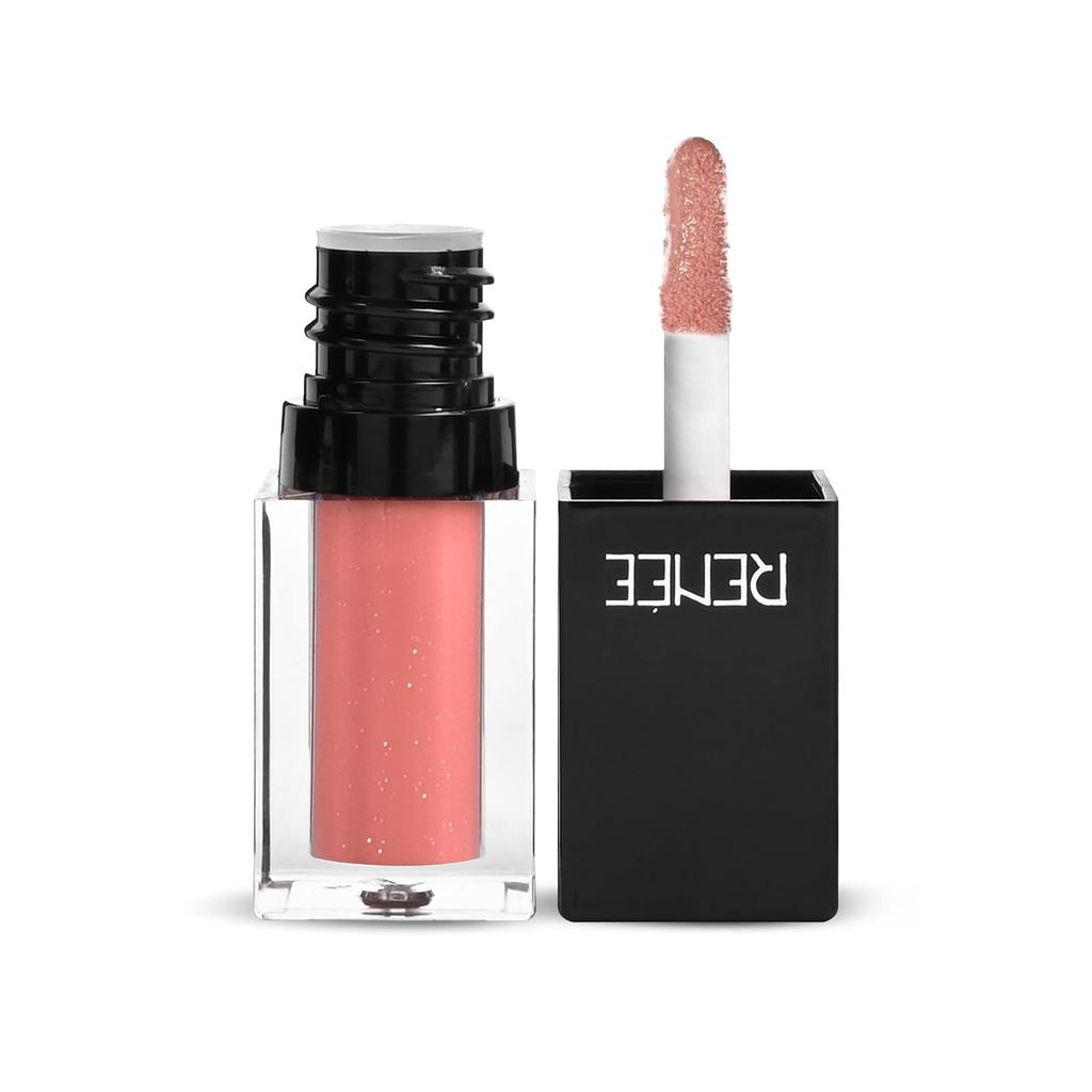 RENEE See Me Shine Lip Gloss - Pucker Up Peach 2.5ml | Glossy, Non Sticky & Non Drying Formula | Long Lasting Moisturizing Effect | Compact and Eas