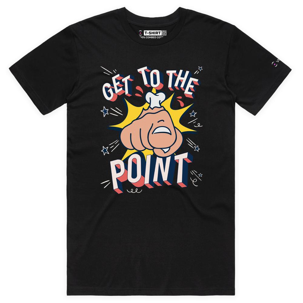 VOICEART Finger Pointing Funny T-Shirt with Premium Quality Graphic Design S