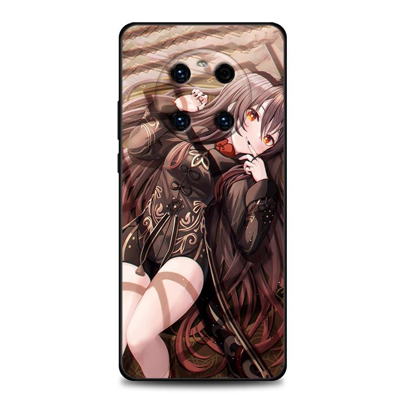 Genshin Impact Hu Tao Anime Phone Case For Huawei Mate 10 20 40 40Rs Y6 Y7 Y7a Y8s Y8p Y9a Enjoy 20e 2019 5G Lite Pro Plus Cover