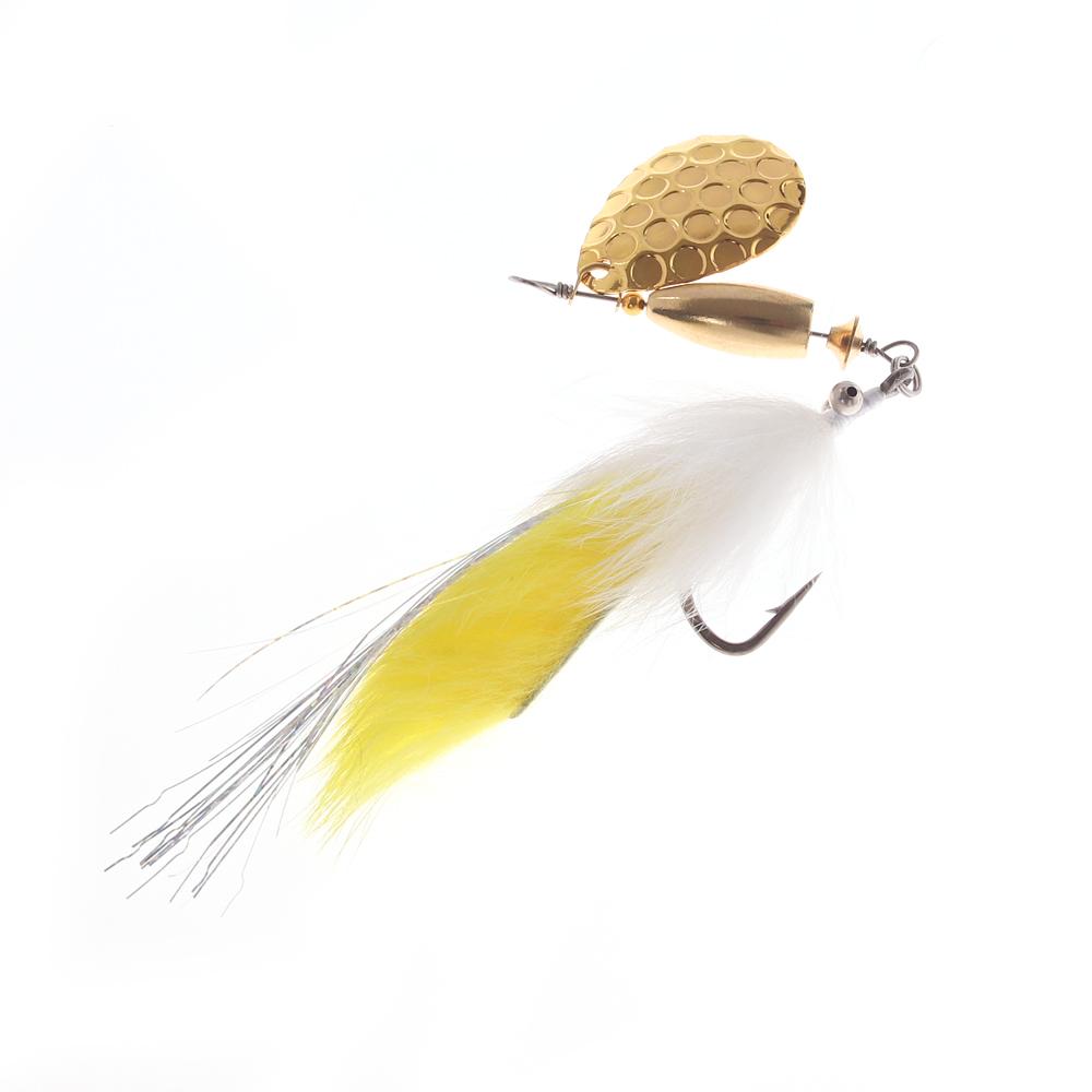 Bimoo 2pcs/5pcs Mix Bead Chain Eye  Hare Zonker Streamer W/Brass Sinker Spoon Lure Bait Set Decoy Bait Sequins Stinger Fishhook Spinner Fishing Lure