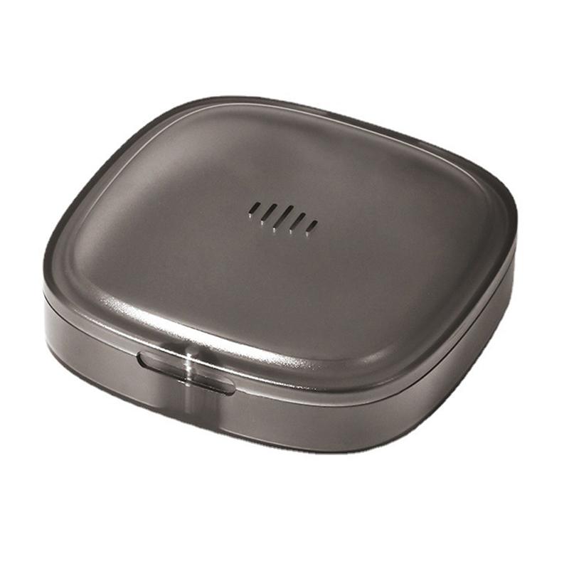 

1X ортодонтический фиксатор брекетов коробка для хранения, замачивающая невидимые зубные протезы для чистки серый