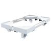 Adjustable Computer Tower Stand with Wheels and Cooling Shelf for Home Use