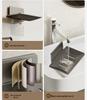 Gun Gray Aluminum Wall-Mounted Soap Dish - Creative Draining, Punch-Free Holder for Bathroom Storage