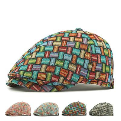 Women's Six-Piece Beret British Vintage Newsboy Cap Paintsman's Hat Men's Progressive Hat