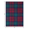 Lindsay Tartan Überwurfdecke Kundenspezifischer Luxus-Überwurf Flanellstoff Retro Decken