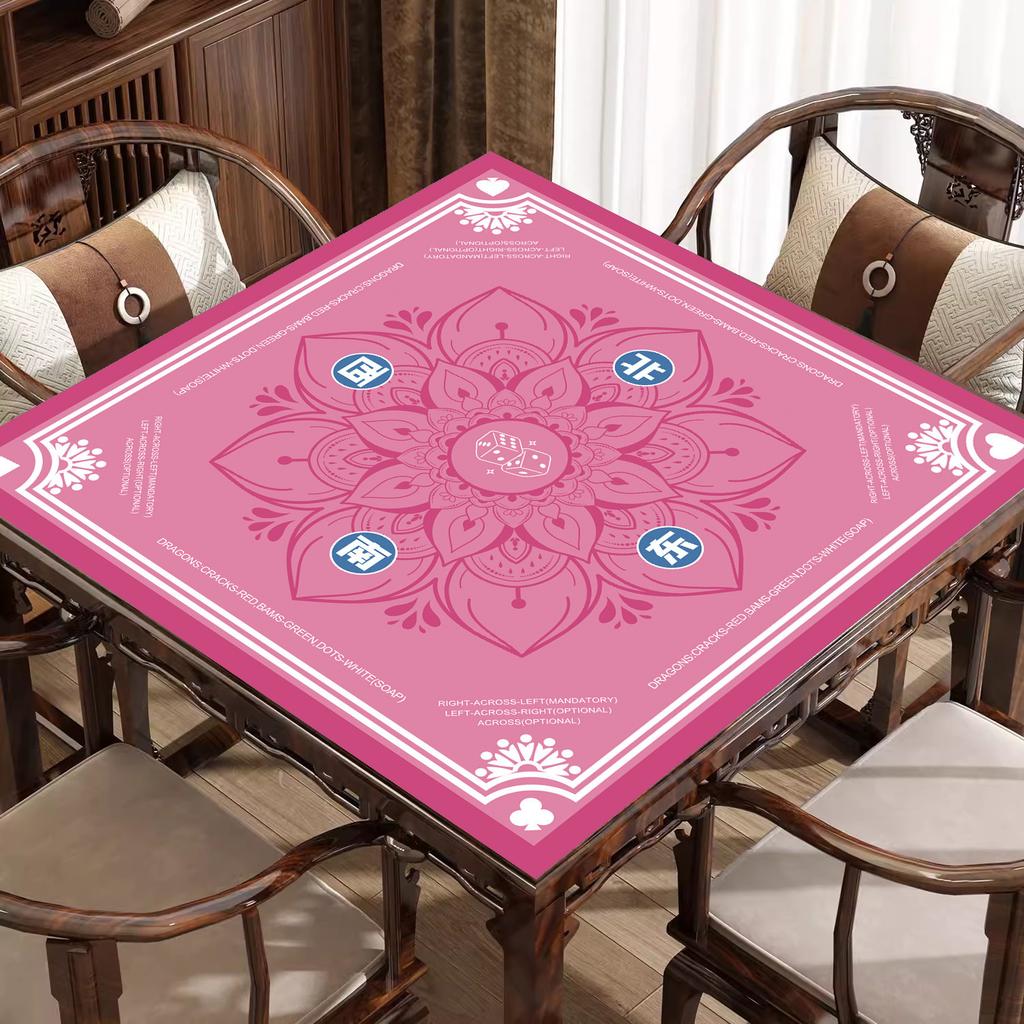 Mahjong Tablecloth, Rubber Chess And Card Mat, Non-Slip And Noise Reduction, Easy To Take Care Of For Home Use, Dirt-Resistant Poker Table Mat