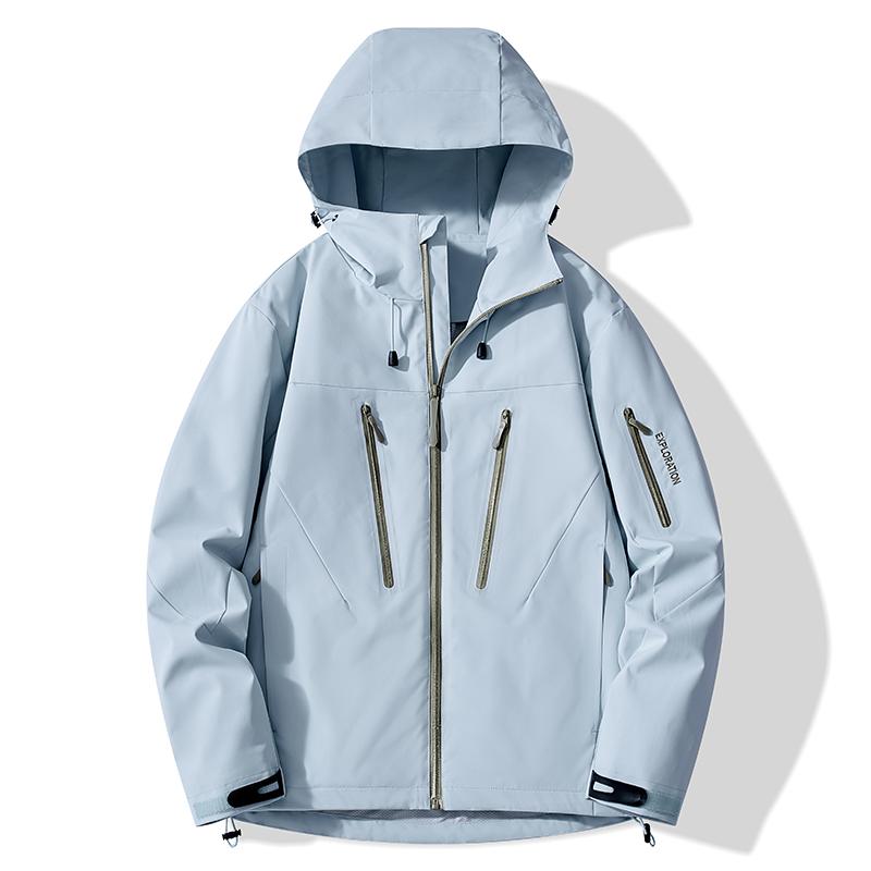 

Unisex Rain Coat Hiking Camping Trekking Mountaineering Waterproof Jackets Men Women Outdoor Sporty Windproof Windbreaker 4XL