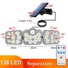 122/138/171/198/333 lampy słoneczne LED zewnętrzny czujnik ruchu indukcyjna ludzka regulowana głowica IP65 wodoodporna lampa ścienna zasilana energią słoneczną