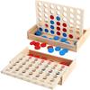 3D Four-in-a-Row Game: Children's Educational Puzzle & Interactive Wooden Toy