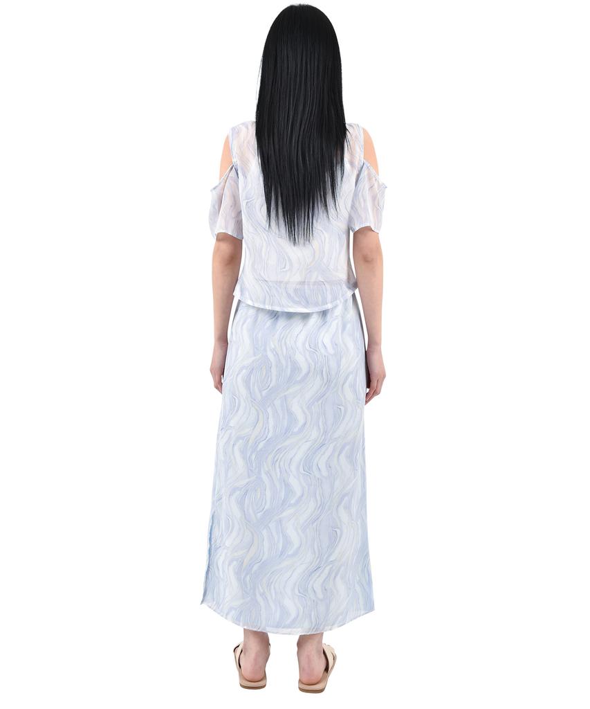 KATHARSIS Chiffon Long Skirt L/B_Free