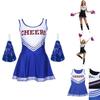 Tenue Élégante de Pom-pom Girl Grande Taille pour Femmes Uniforme de Pom-pom Girl Confortable en Polyester