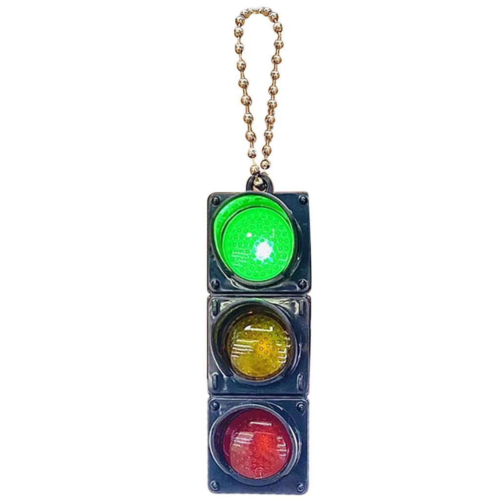 Traffic Light Keychain, Traffic Light Keychain, Car Keychain Backpack Pendant Traffic Light Model Car