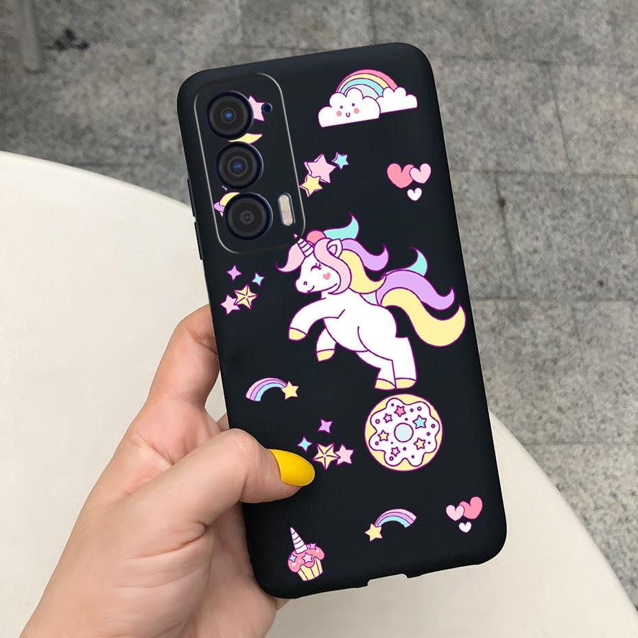Silicon Case For Motorola Edge (2021) / Edge 5G UW (2021) Fashion Sunflower Daisy Pattern Soft Phone Cases For Edge 2021 XT2141