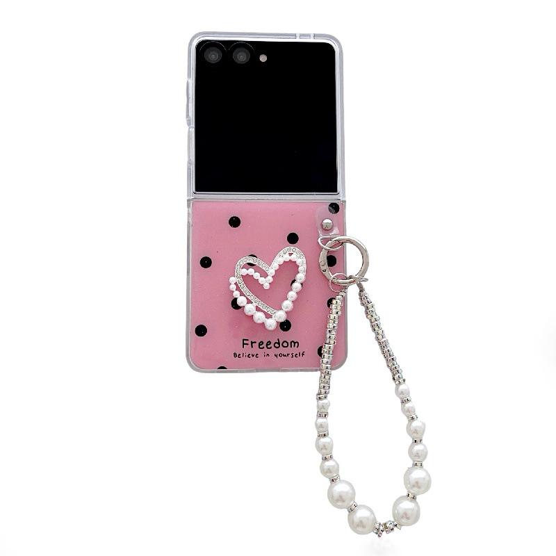 Glitter Polka Dot Drop-Proof Case with Lanyard for Samsung Z Flip7