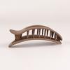 Fashion Oval Hair Claw Clip for Women New Design Leopard Matte Curved Flat Styling Barrettes Acrylic Lying Down Hair Accessories
