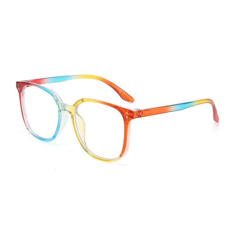 Women’s Black Round Anti-Blue Light Glasses - Fits Round Faces, Flat Myopia-Compatible Lenses, Prescription Ready.