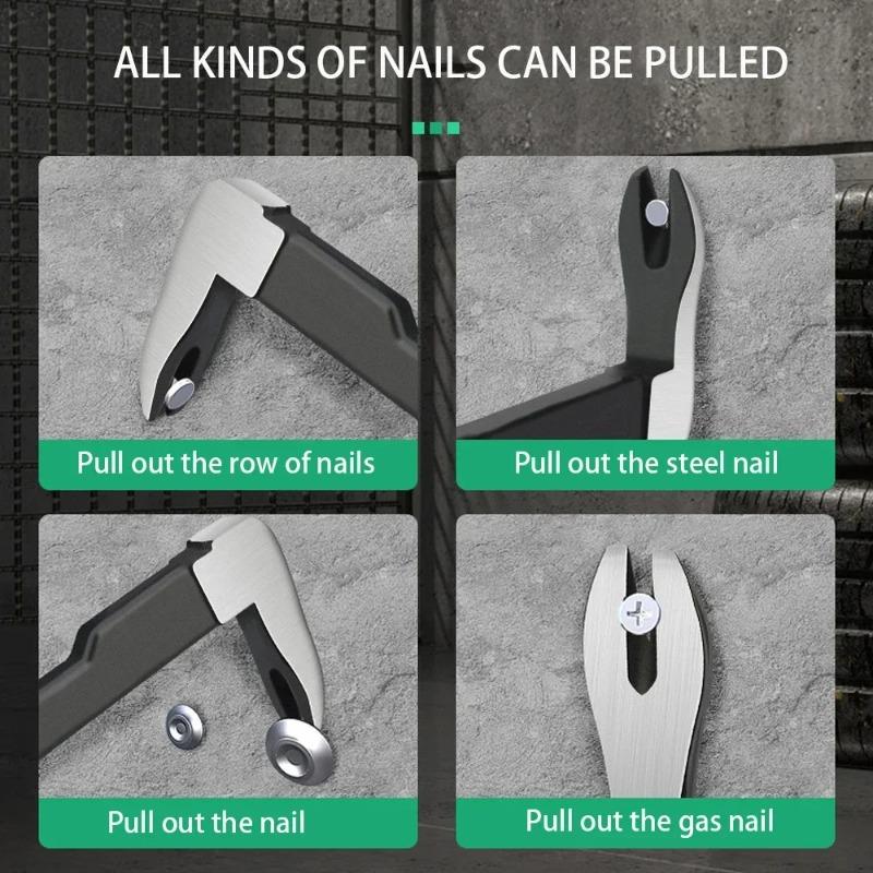 Multifunktionaler Pfoten-Nagelzieher - Robuste Stahl-Brechstange für Holzbearbeitung & Abbruch, Heimwerker-Brechwerkzeug mit ergonomischem Griff