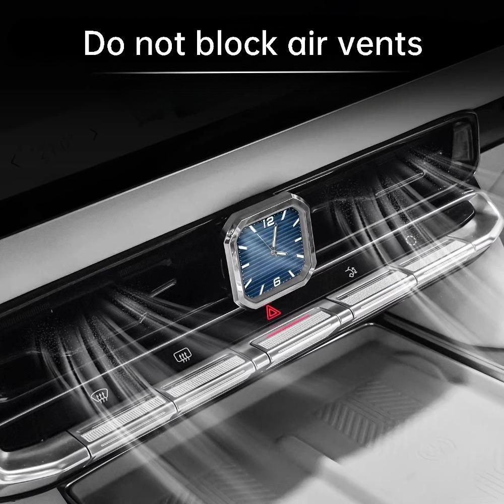 For Zeekr 9X Car Center Console Clock Square Modified Electronic Quartz Watch Interior Decoration Accessories