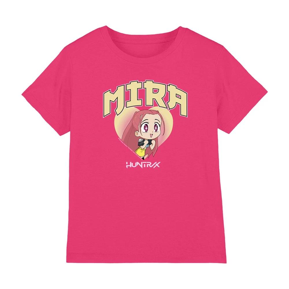 Kpop Demon Hunters - Huntrix Mira Collegic Kids T-shirt, Fuchsia 140