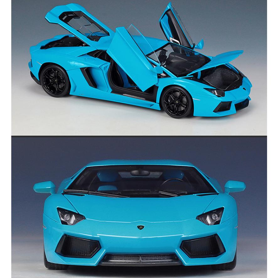 1/18 WELLY Lamborghini Aventador LP700-4 Alaşım Araba Modeli Döküm Metal Oyuncak Araçlar Araba Modeli Yüksek Simülasyon Koleksiyonu Çocuk Hediyeler