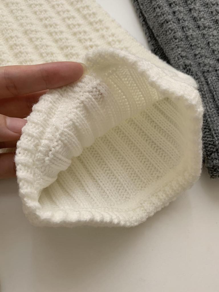 Women's Japanese Style Gray Knitted Wool Leg Warmers: Autumn/Winter Yoga Pants Accessories