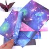 60/65Pcs Space Star Flower Origami Paper Double Sided Folding Diy Papers Craft