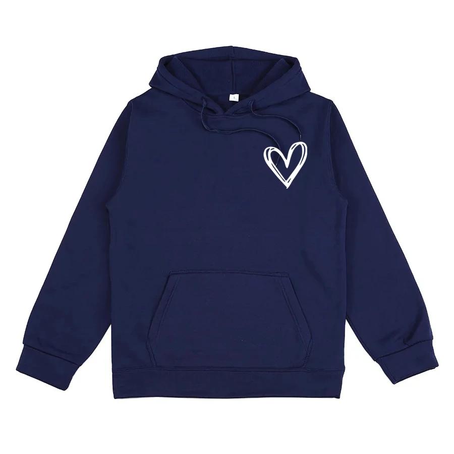 Autumn and Winter Fleece Warm Hoodie Men's Casual Top Men's and Women's Sportswear Fashionable Solid Color Daily Hoodie