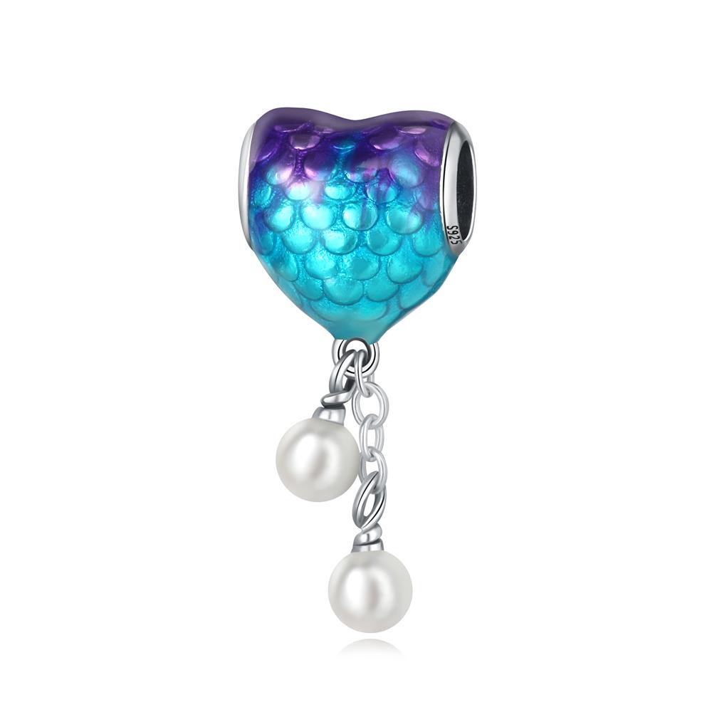 Copper Charms Mermaid Tail Beads For Dangle Pendant Bead Jewelry Beads  New Gifts For Women