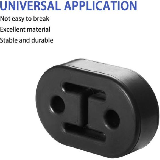 Exhaust Hangers, 2 PCS 2 Hole Universal Rubber Exhaust Hangers-2 Holes