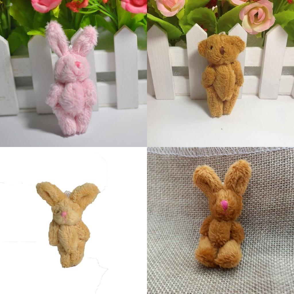 Entzückendes Mini Niedliches Plüschtier Winzige Hase Bär Puppe Mit Weichem Und Gemütlichem Gefühl