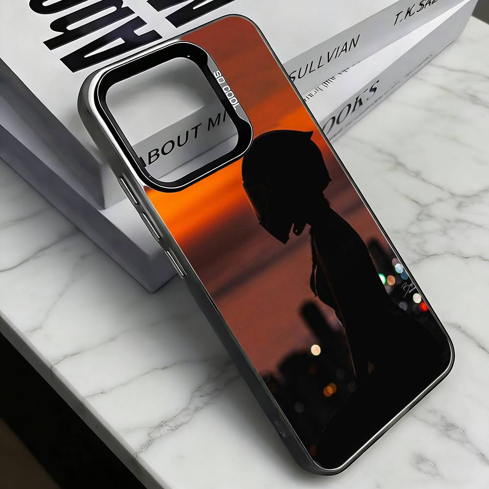 

L-Lady rider Phone Case For iPhone 17,16,15,14,13,12,11 Plus,Pro Max,XS,Colored Silver Plated Inside Cover iPhone16plus